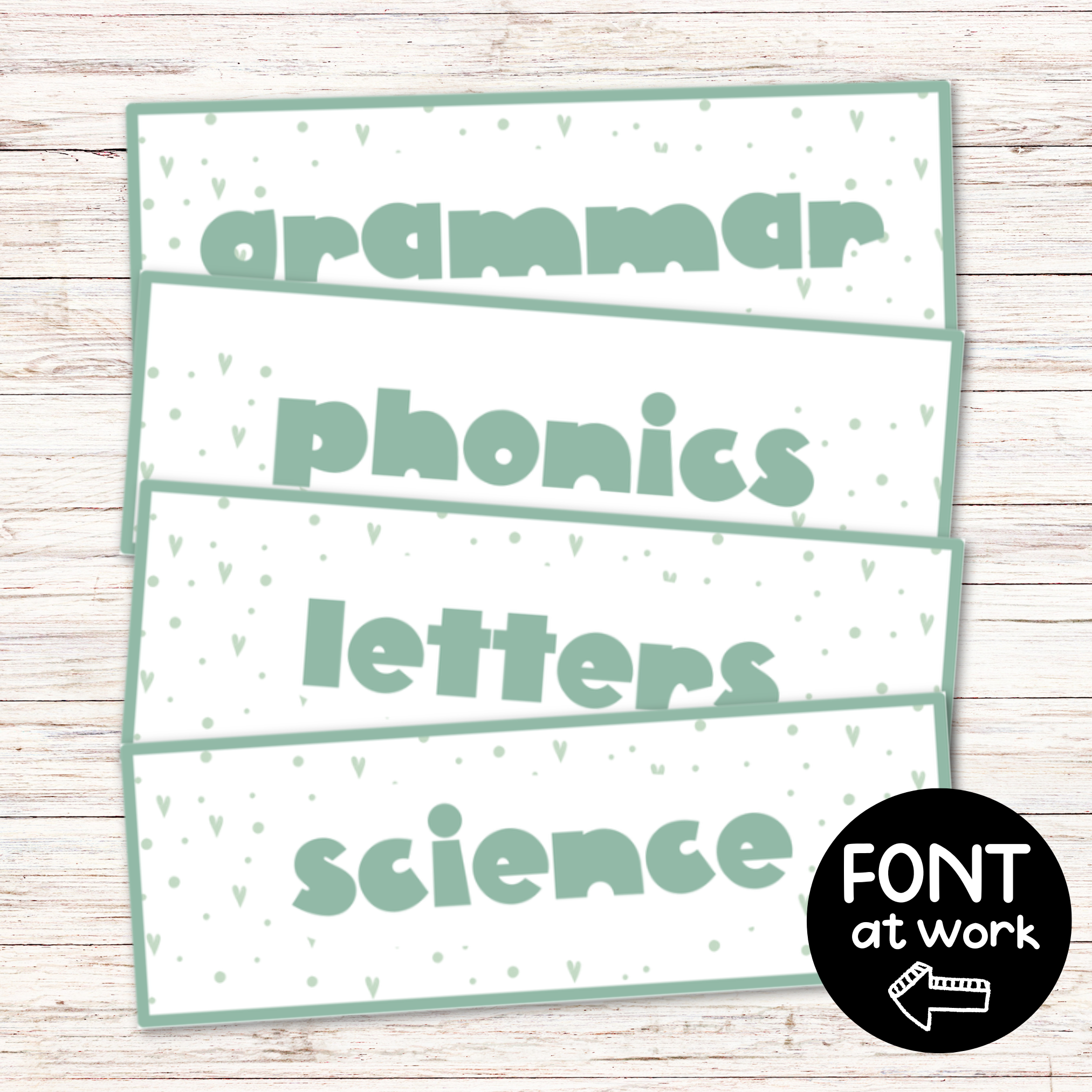 fonts for classroom displays