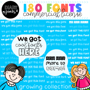 fonts for teachers commercial use