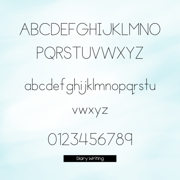 tracing font