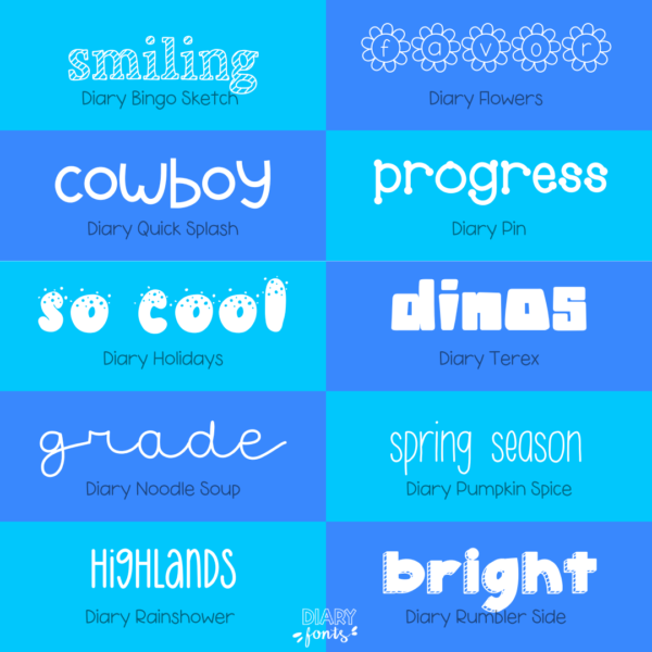 fonts for teachers bundle