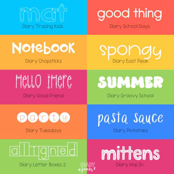 fonts for teachers bundle